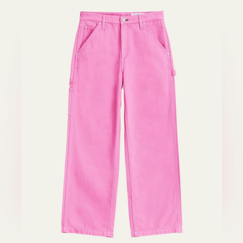 Rag & Bone Sid Wide Leg Carpenter Jeans - medium large mid rise low rise